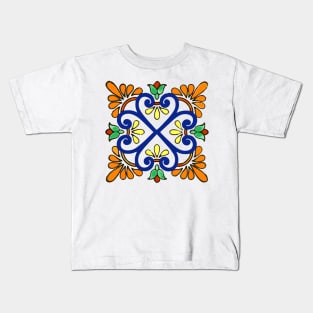 Talavera Burnt Orange Wings Kids T-Shirt